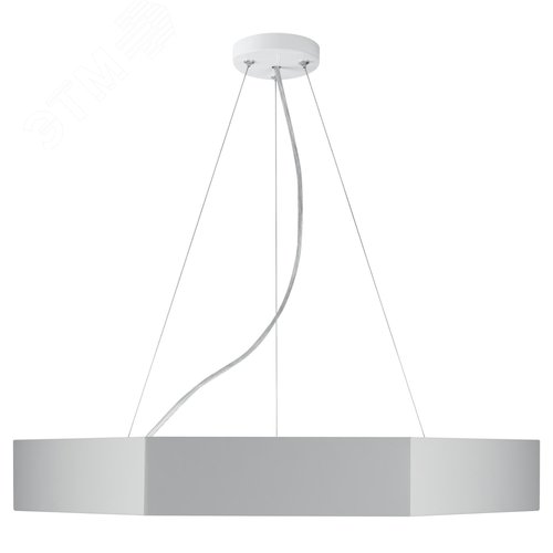 Светильник LED Geometria Hexagon SPO-123-W-40K-045 45Вт 4000K 2500Лм IP40 600х80 белый подвесной драйвер внутри - фото 7