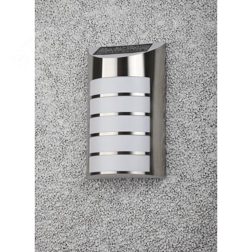 Подсветка фасадная Сталь, на солнечной батарее, 5LED, 17lm ERAFS024-40 - фото 3