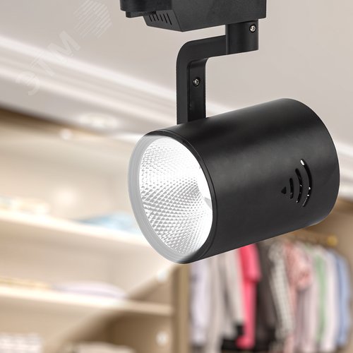 Светильник светодиодный трековый на шинопровод TR1 - 30 BK 30Вт черный COB (10/160) - фото 2