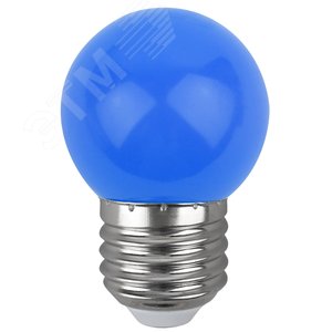 Лампа светодиодная для Белт-Лайт диод. шар син., 4SMD, 1W, E27 ERABL45-E27 LED Р45-1W-E27 Б0049573 ЭРА - 3