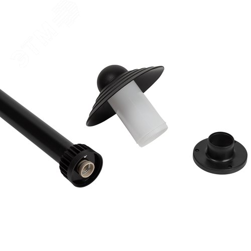 Светильник садово-парковый НТУ 01-60-008 Поллар напольный черный IP54 Е27 max60Вт h660мм - фото 4