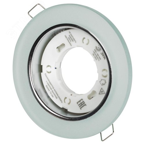 Светильник встраиваемый со светодиодной подсветкой DK LD51 FR GX53 белый матовый - фото 6