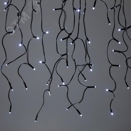 Гирлянда садовая ERASF22-29 Бахрома на солнечной батарее холодный свет 3.8х0.5 м - фото 5