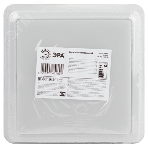 Светильник ЖКХ светодиодный SPB-302-0-4K-10 IP40 10Вт 800Лм 4000К квадрат накладной - фото 7