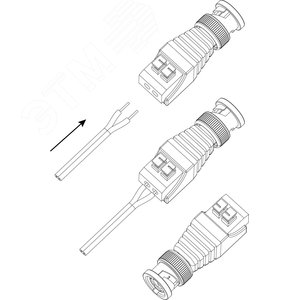Разъем R-BNC04 штекер BNC с быстрозажимной колодкой - фото 2
