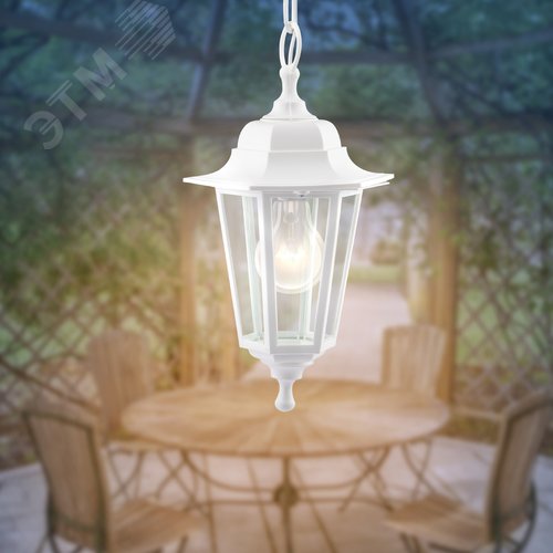 Светильник подвесной НСУ 06-60-001 шестигранный белый IP44 Е27 max60Вт - фото 7