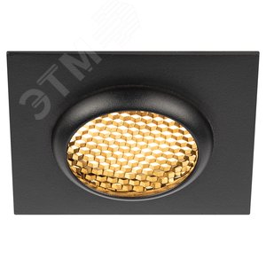 Светильник встраиваемый алюминиевый под лампу MR16 /GU5.3 KL110 BK черный матовый - фото 1