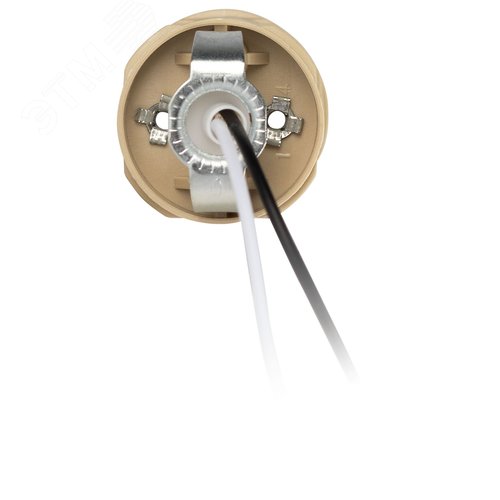 Патрон Е27 с проводом 30 см пластиковый бежевый - фото 4