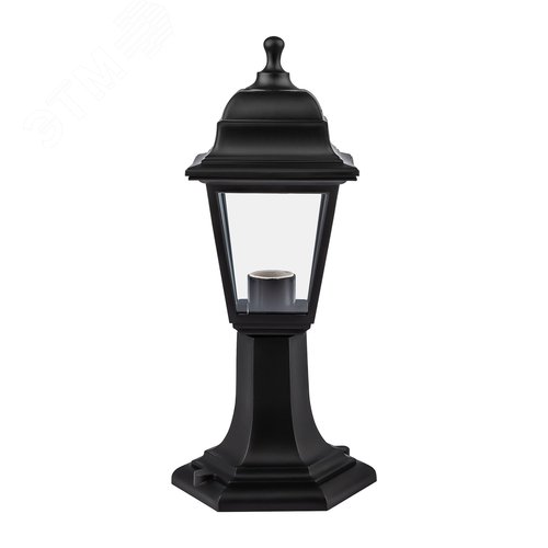 Светильник садово-парковый НТУ 04-60-001 Оскар четырехгранный черный IP44 Е27 max60Вт - фото 2