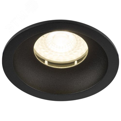 Светильник встраиваемый влагозащищенный под лампу MR16/GU5.3 (в комплект не входит) IP44 черный матовый WR4 SBK - фото 8