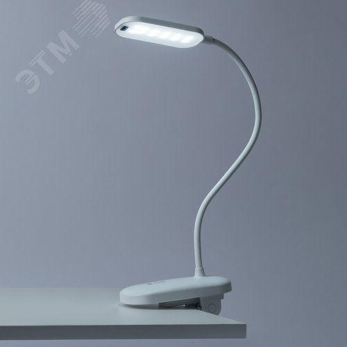 Светильник настольный светодиодный аккумуляторный на прищепке 6Вт белый NLED-525-6W-W - фото 10