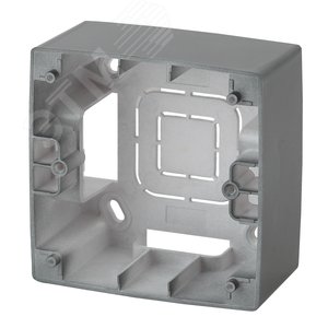 Изображение товара Коробка накладного монтажа 1 пост, Эра12, графит (20/200/1200) 12-6101-12 (шт)