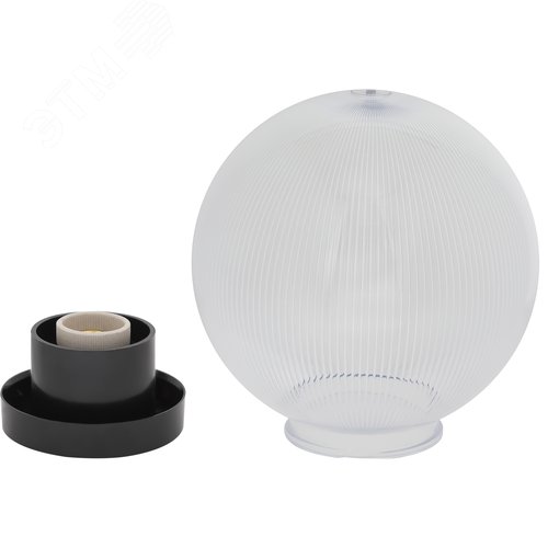 Светильник на опору/кронштейн НТУ 02-60-202 шар прозрачный призма IP44 Е27 max60Вт d200mm - фото 11