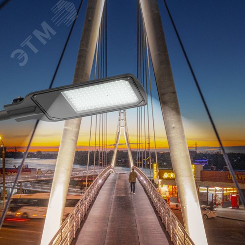 Светильник уличный светодиодный ДКУ 100Вт 5000К 10000Лм IP65 КСС Д DOB SMD 48мм SPP-504-0-50K-100 - фото 14