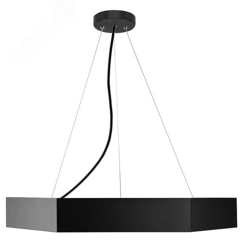Светильник LED Geometria Hexagon SPO-121-B-40K-038 38Вт 4000K 4000Лм IP40 600х80 черный подвесной драйвер внутри - фото 11