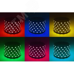 Лента светодиодная 14,4Вт/м 12В RGB IP20 60LED/м LS5050-14,4-60-12-RGB-IP20-1 year-50m - фото 2