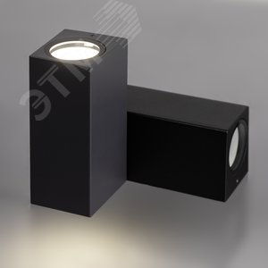 Подсветка декоративная WL38 BK MR16/GU10 (2 шт.), черный, для интерьера, фасадов зданий, лампа MR16 ( в комплект не входит) Б0054410 ЭРА - 7