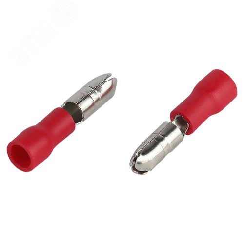 Изображение товара Разъем-штекер NO-225-133 РшИп 1.25-4 изолированный «вилка» (упаковка 50 штук) (уп)