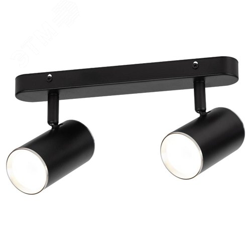 Светильник настенно-потолочный спот OL35-2 BK MR16 GU10 IP20 черный хром - фото 6