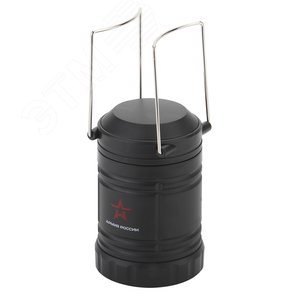 Фонарик светильник подвесной на батарейках 3хАА, с ручкой, крючком, магнитный, складной, 3 COB KB-502 Заря - фото 4