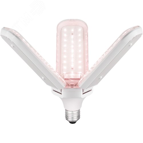 Фитолампа для растений светодиодная GREEN LINE ФИТО-30W-PL-E27-GR 3-х лепестковая красно-синего спектра 30 Вт Е27 - фото 2