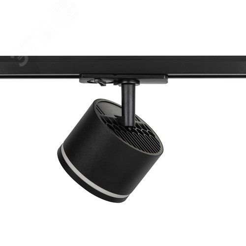 Светильник трековый однофазный TR75 - GX53 BK под лампу GX53 c акриловым кольцом, черный - фото 5