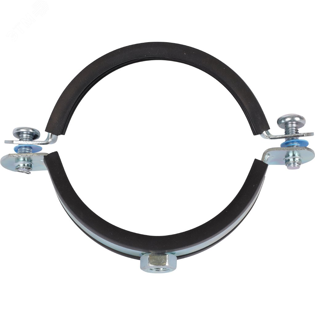 Изображение товара Хомут для труб с гайкой 75-80 мм STout монтаж труб