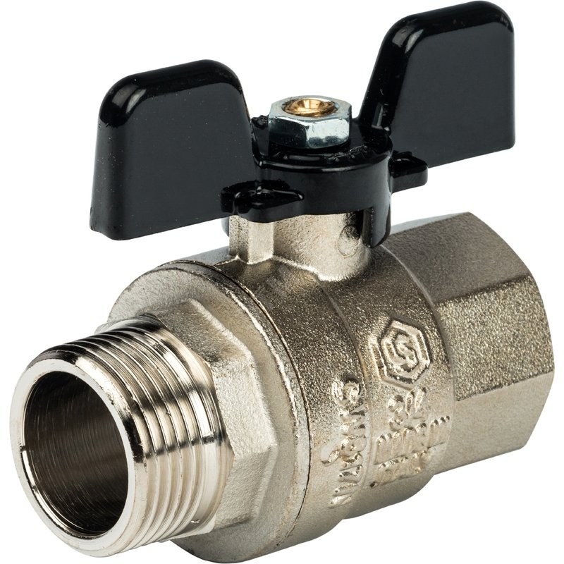 Кран шаровой 3/4' ВН ручка бабочка (SVB-0004-000020) STOUT купить цена