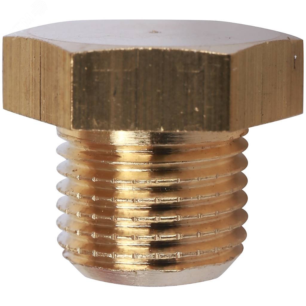 Изображение товара Заглушка НР 1/8 латунная для трубопроводных систем от STOUT