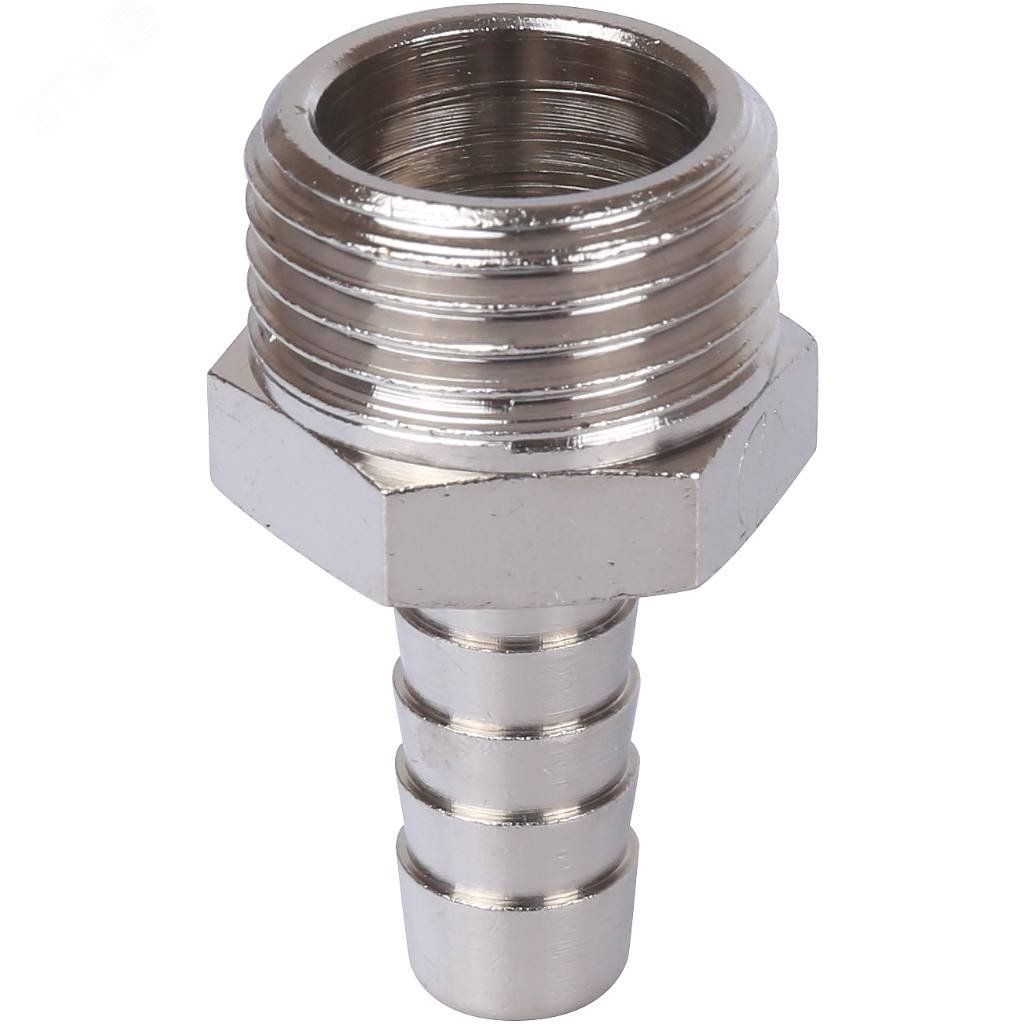 Изображение товара Штуцер НР никелированный 1/2'x10 для водопровода и сантехники