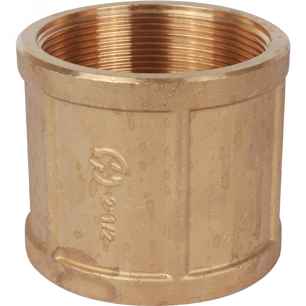 Изображение товара Муфта ВВ 2 1/2 для труб из латуни STOUT Италия 16 бар