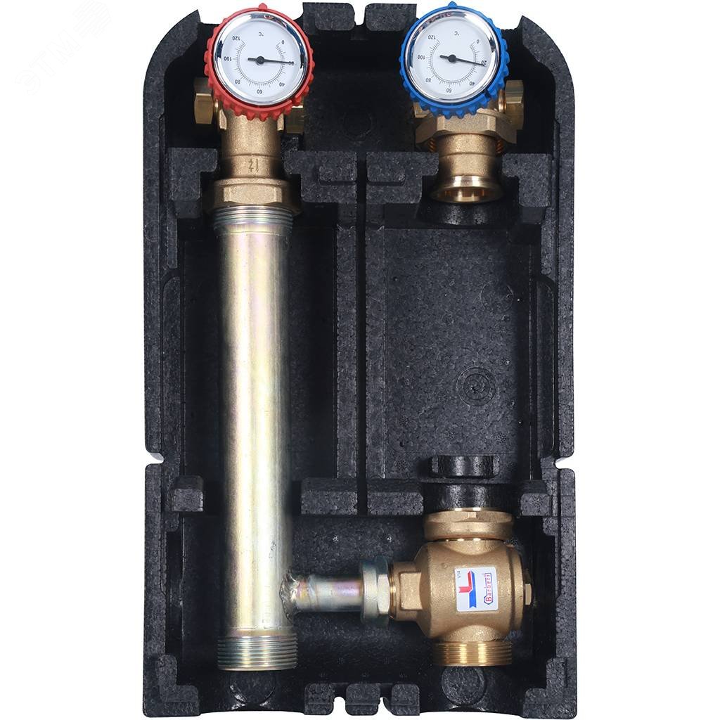 Изображение товара Группа насосная для твердотопливных котлов 1 без насоса STOUT  SDG серия