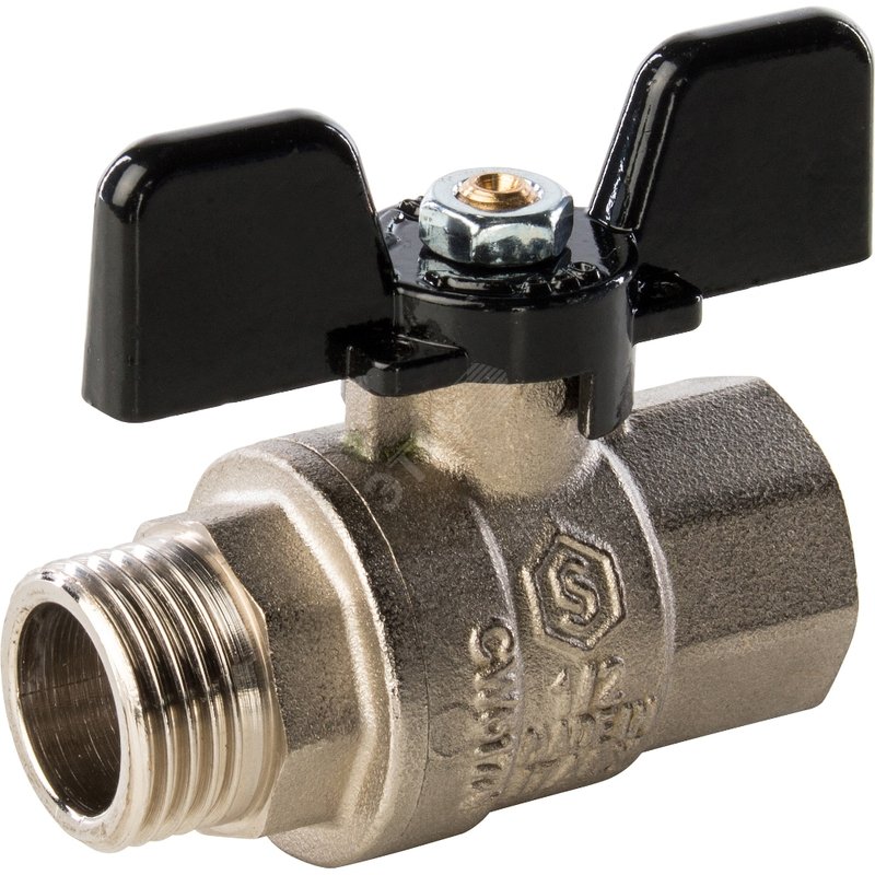 Кран шаровой 1/2' ВН ручка бабочка (SVB-0004-000015) STOUT купить цена