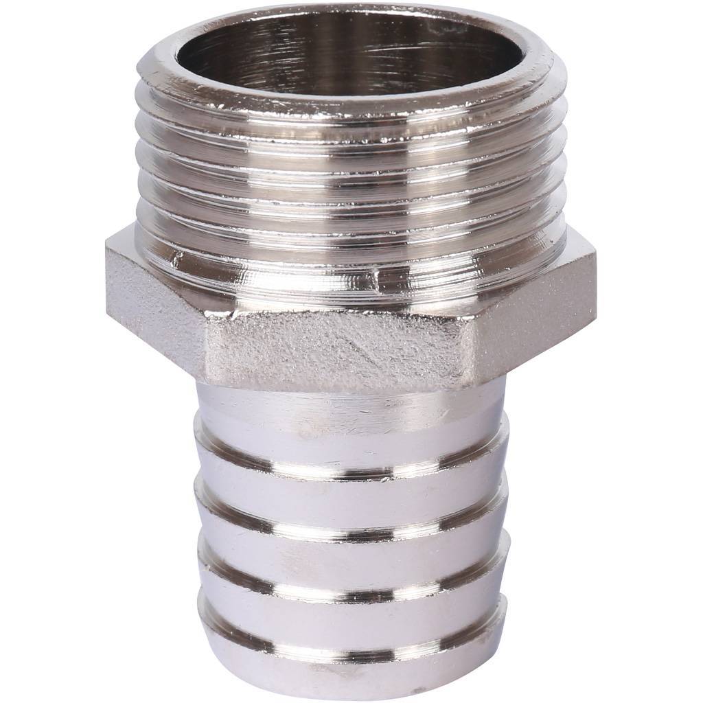 Штуцер НР никелированный 1'x25