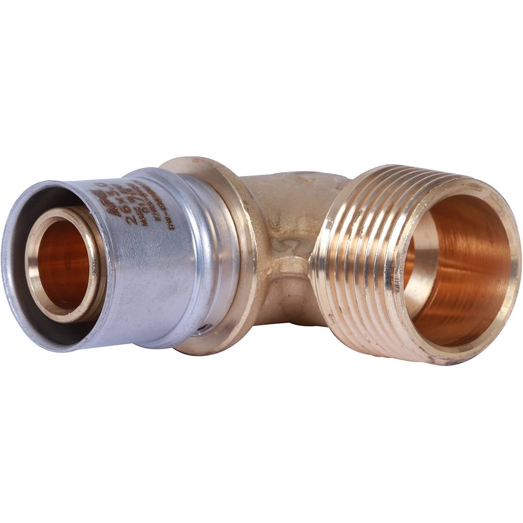 Угольник ВН 1'х26 переходной, для металлопластиковых труб прессовой