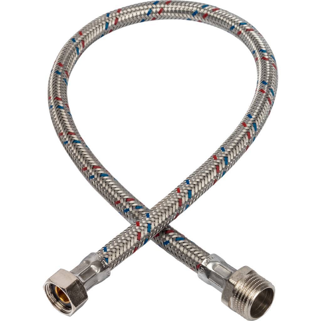 Подводка гибкая для воды НР 1/2' х ВР 3/8'  длина 60 см