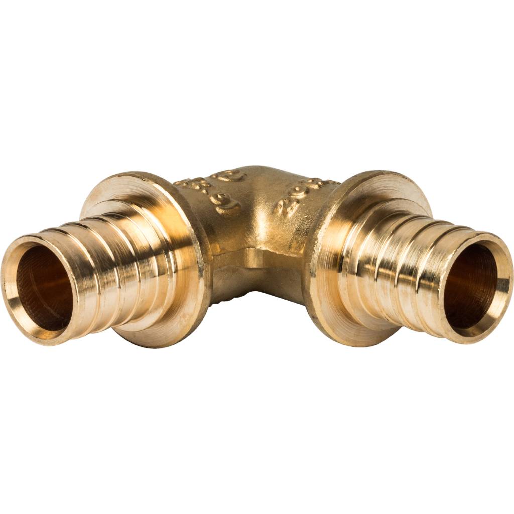 Угольник 20 90 град. аксиальный, латунный