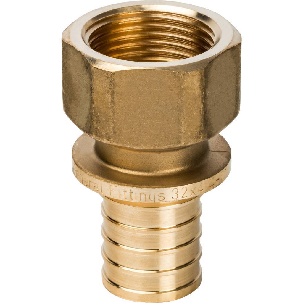 Переходник 32х1'ВР с внутренней резьбой, аксиальный, латунь