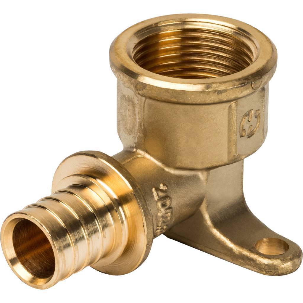 Угольник 20х3/4'ВР переходной с внутренней резьбой, водорозетка, аксиальный, латунь