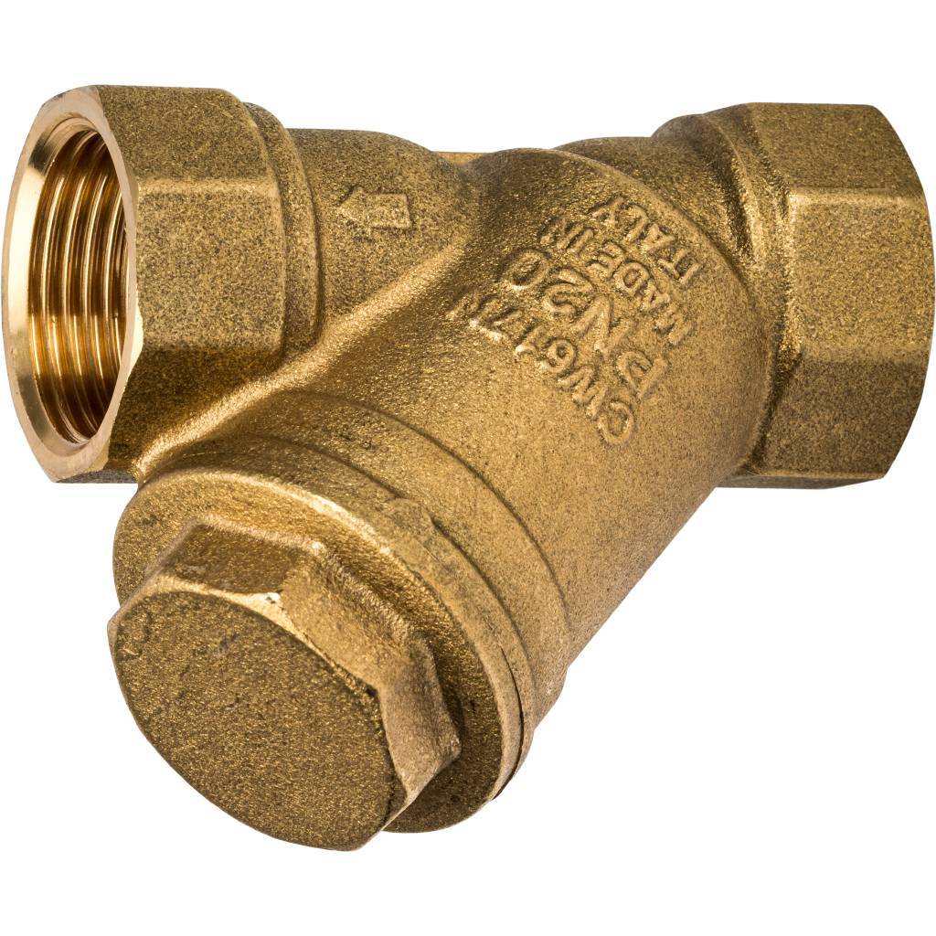 Фильтр ВВ 3/4' сетчатый, косой, латунь