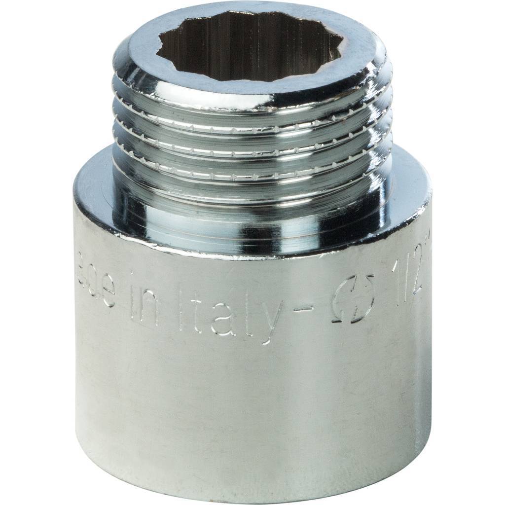 Удлинитель НВ 1/2'x20 мм, хромированный