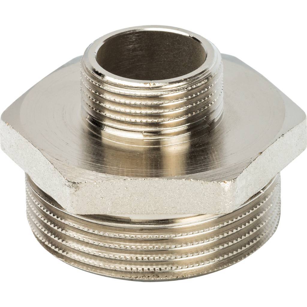 Ниппель НН 1'1/2х3/4' переходной, никелированный