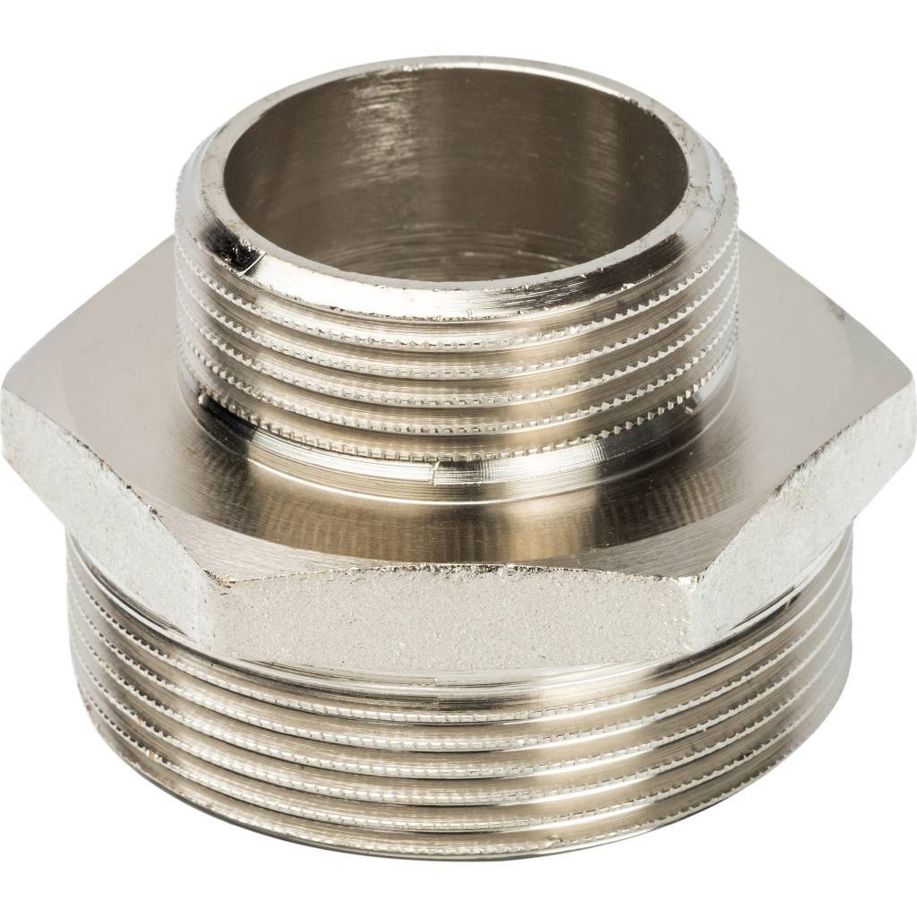 Ниппель НН 2'х1'1/4 переходной, никелированный