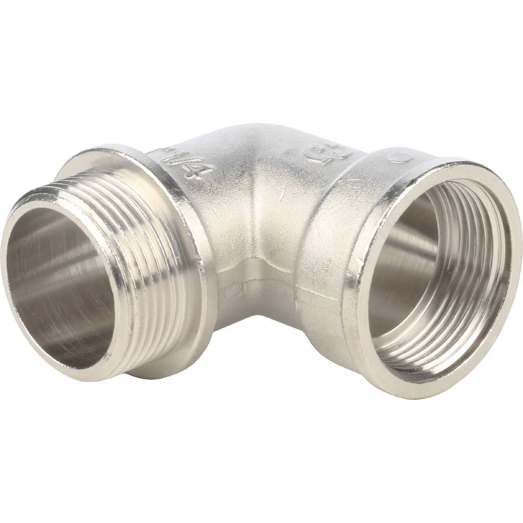 Угольник НВ 1'1/4 с упором, никелированный