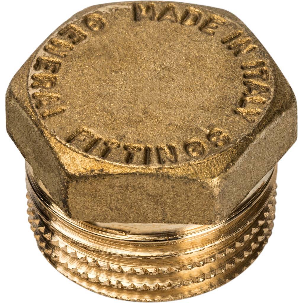 Пробка НР 1/2' никелированная