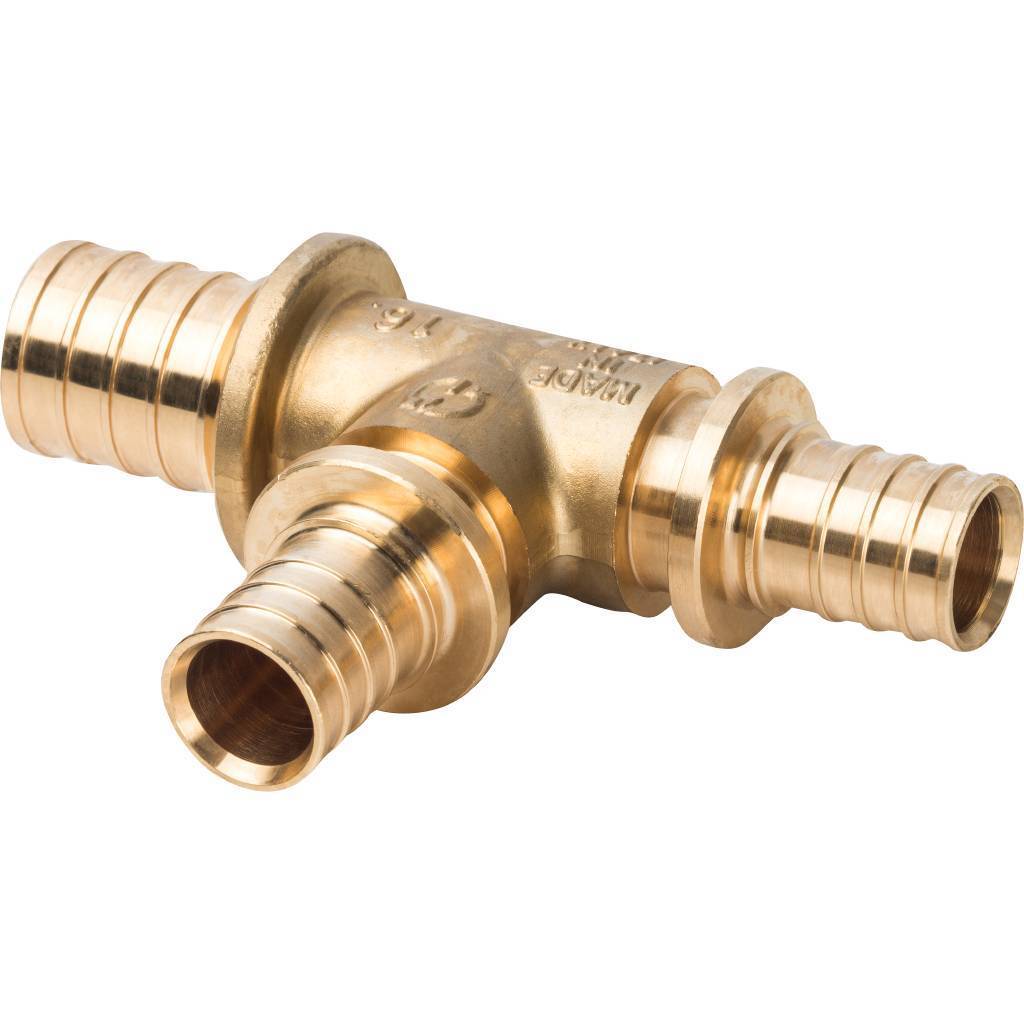 Тройник 32х25х25 переходной, аксиальный, для труб из сшитого полиэтилена