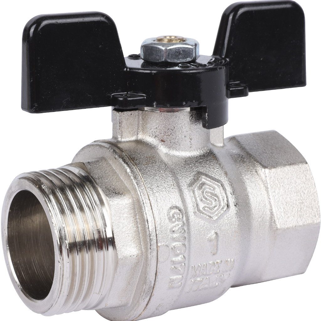 Кран шаровой стандартнопроходной 1' ВН ручка бабочка