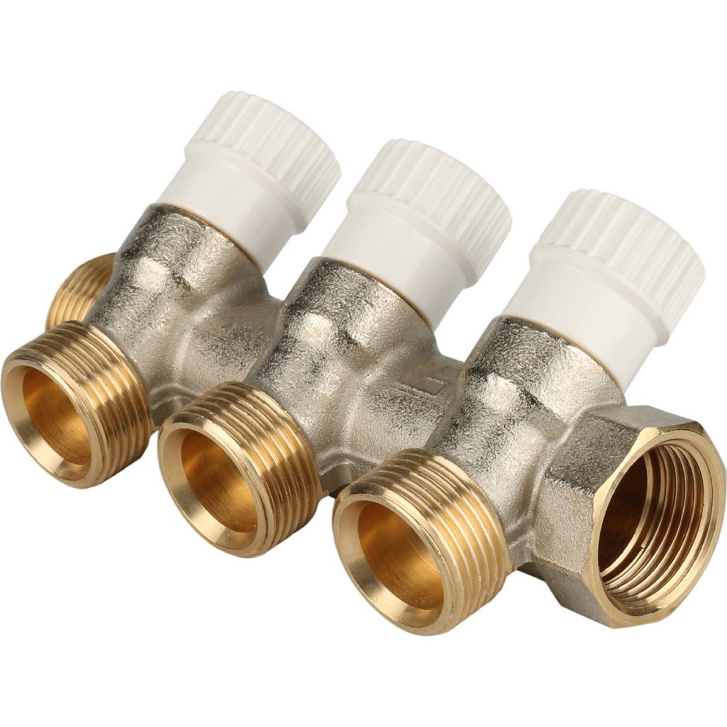 Коллектор распределительный 3/4', 3 отвода 3/4'ЕК