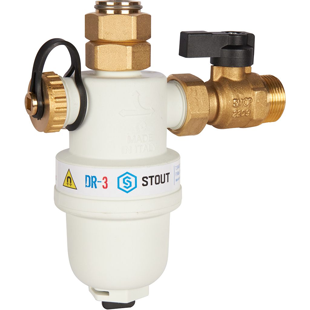 Фильтр -шламоотделитель с магнитом для настенных  котлов, 3/4НР-НГ-НР