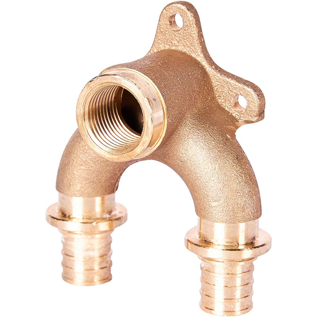 Угольник 20х1/2'ВР проточный с внутренней резьбой, водорозетка, аксиальный